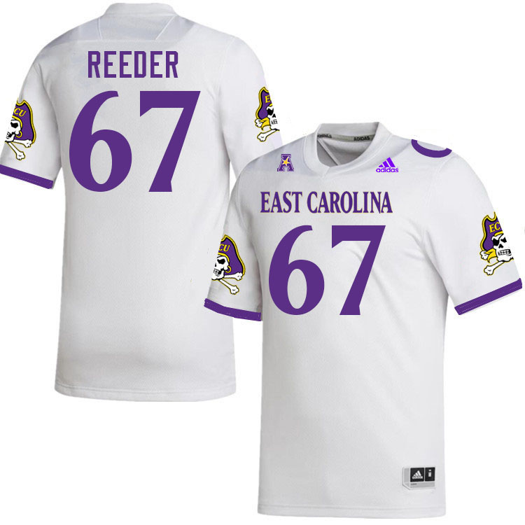 #67 Peyton Reeder East Carolina Pirates College Football Jersey Stitched-White